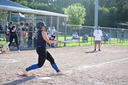 Kaelyn Halsey hit a double during the Ponca game.
