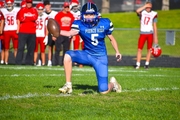 Holding the football